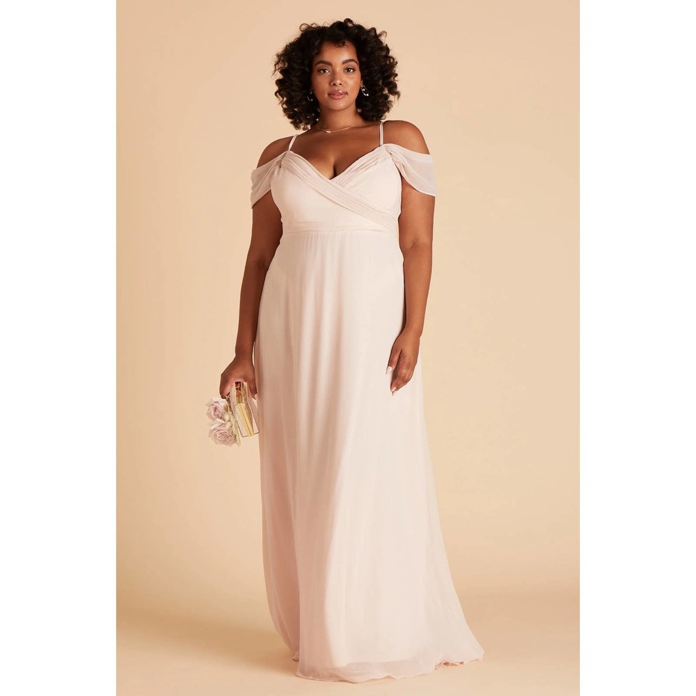 Birdy Grey Spence Maxi Dress in Pale Blush, size L, NWT
